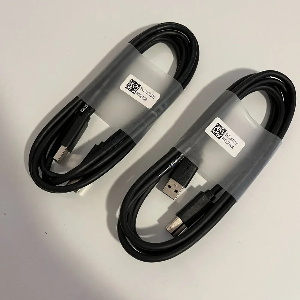 LOT OF 2/Dell 5KL2E22501 6 Feet/USB Type-A to Type B-Cable Cord Scan/Print-NEW